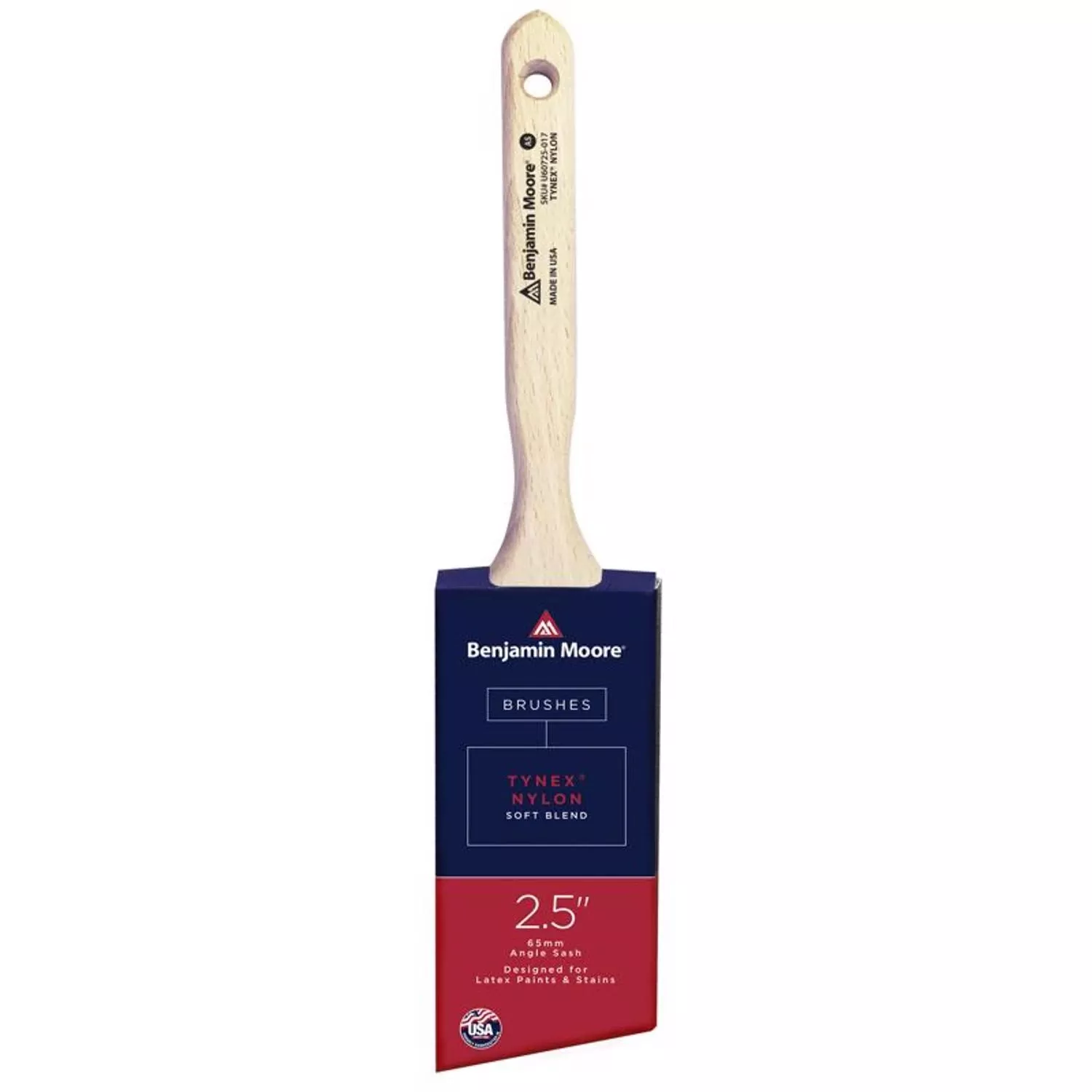 2.5 In. Soft Tynex Angle Sash Paint Brush - Model U60725-017