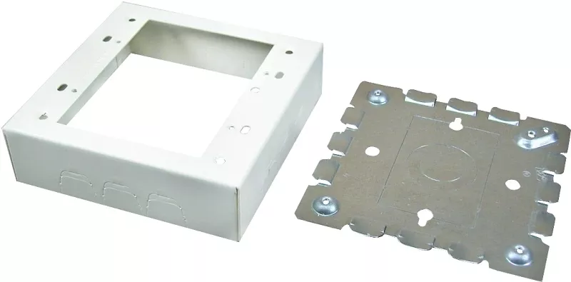 2-gang Ivory Metal Switch Box