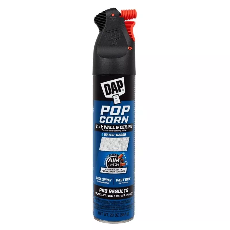 2-in-1 Popcorn Wall & Ceiling Texture Spray, Oil Based, 20 Oz.