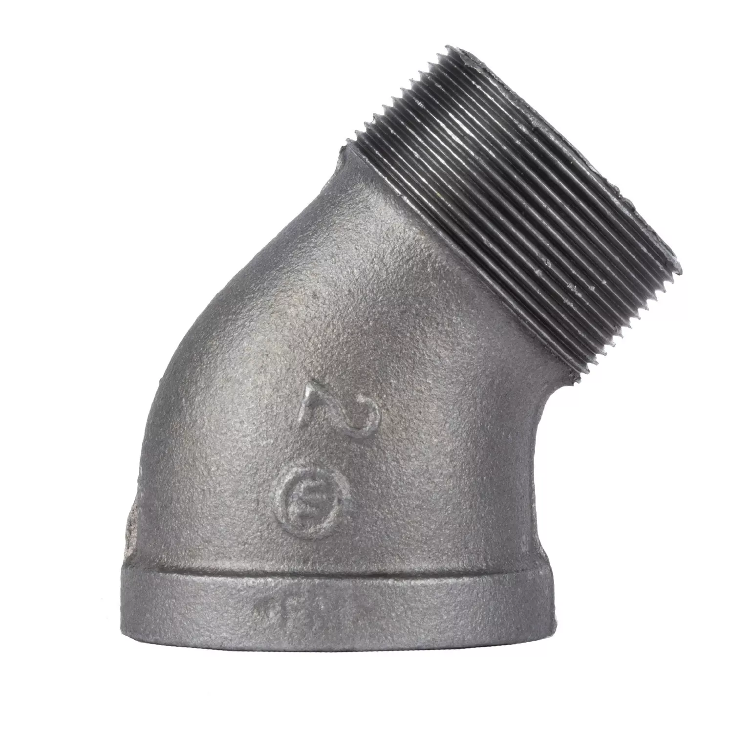 2 In. Black Pipe 45 Degree Street Elbow