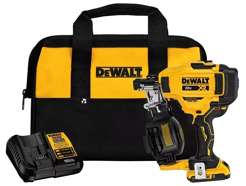20-volt Max Cordless Roofing Nailer Kit, Brushless Motor, 15 Degrees