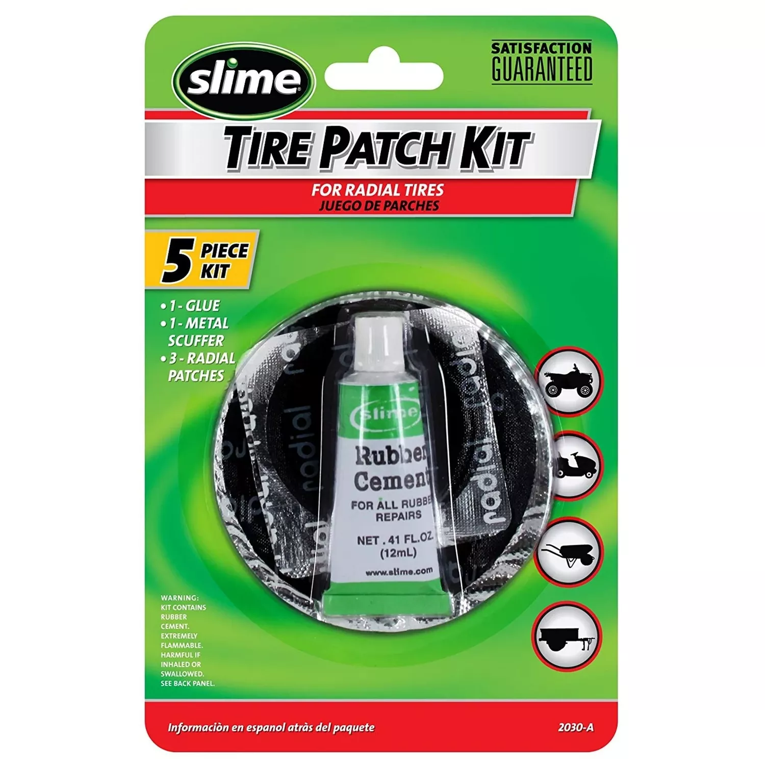 2030-a Deluxe Tire Patch Kit For All Tire Types - 5 Piece Set