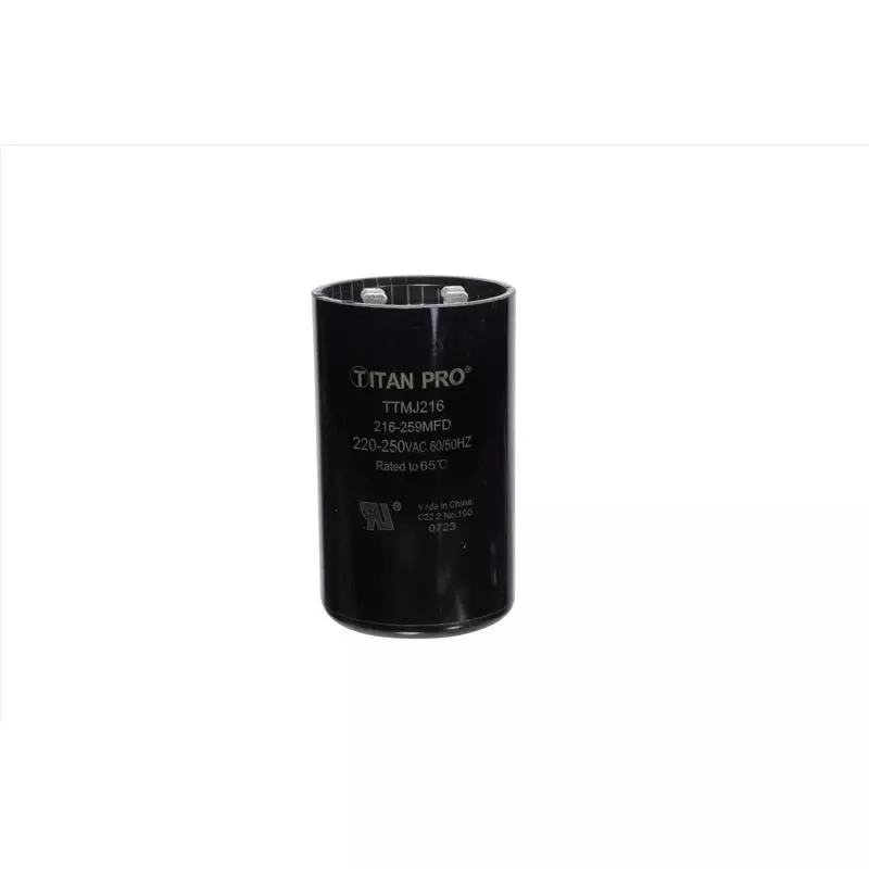 216-259 Mfd 250 Volt Round Start Capacitor - Model Ttmj216