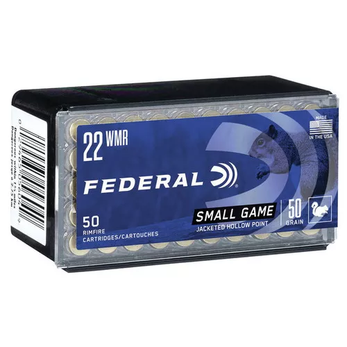 .22 Cal- WMR- 50 Grain- HP- 50 Rounds- Federal