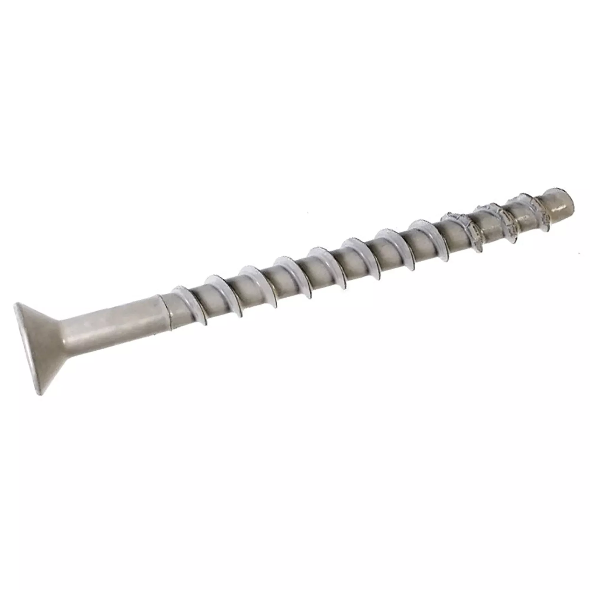 3/16 x 1 3/4 Simpson Phillips Flat Head Titen 2 Concrete and Masonry Screw White - Box (100)