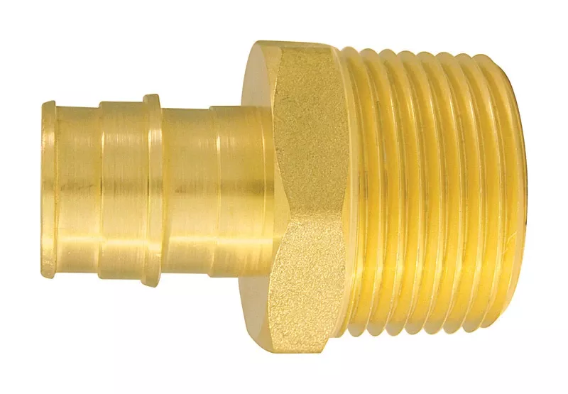 3/4 In. X 1 In. Brass Insert Fitting Mip Pex-a Adapter