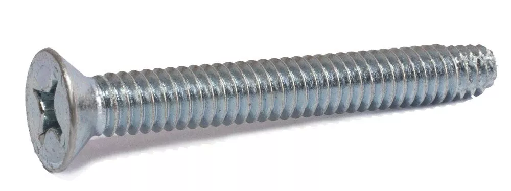 3/8-16 x 5 Phillips Flat Machine Screw Type F Zinc Plated