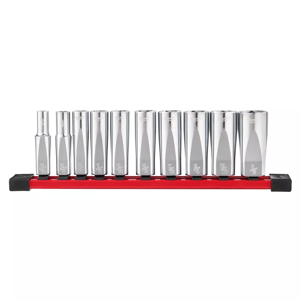 3/8 In. Drive Sae 6 Point Deep Well Socket Set 10 Piece