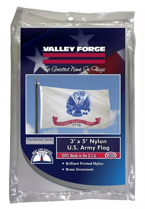 3 Ft. X 5 Ft. Nylon Army Military Flag - Durable & Uv Resistant