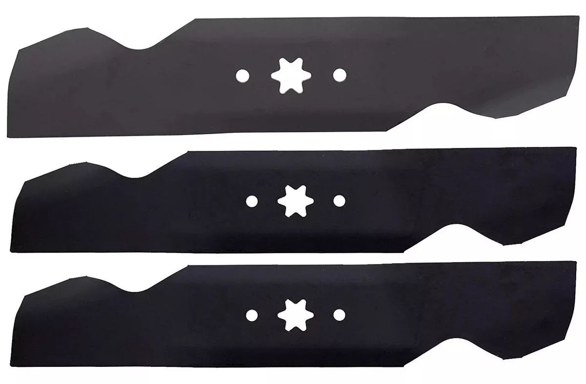 3-Pack Compatible Hi-Lift Blade Set for MTD 133P679H720 (1993) Lawn Tractor