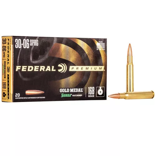 .30-06- 168 Grain- HP Boat Tail- 20 Rounds- Federal