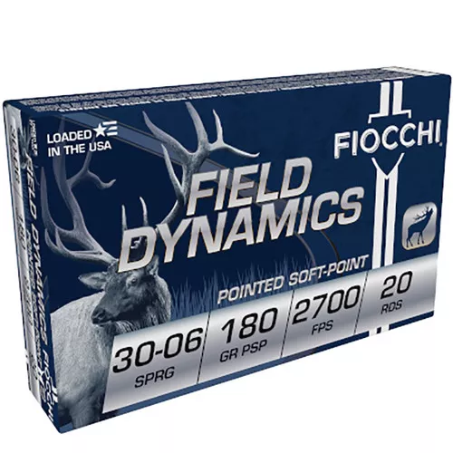 .30-06- 180 Grain- Pointed Soft Point- 20 Rounds- Fiocchi