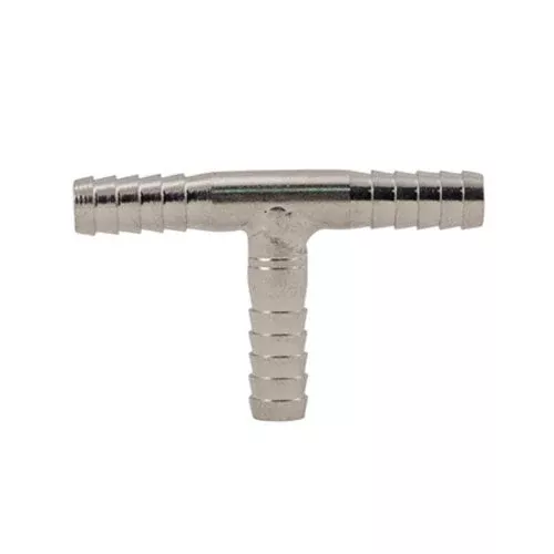 304 Stainless Steel 1/4″ Hose Barb Tee – 3-Way Draught Line Splitter