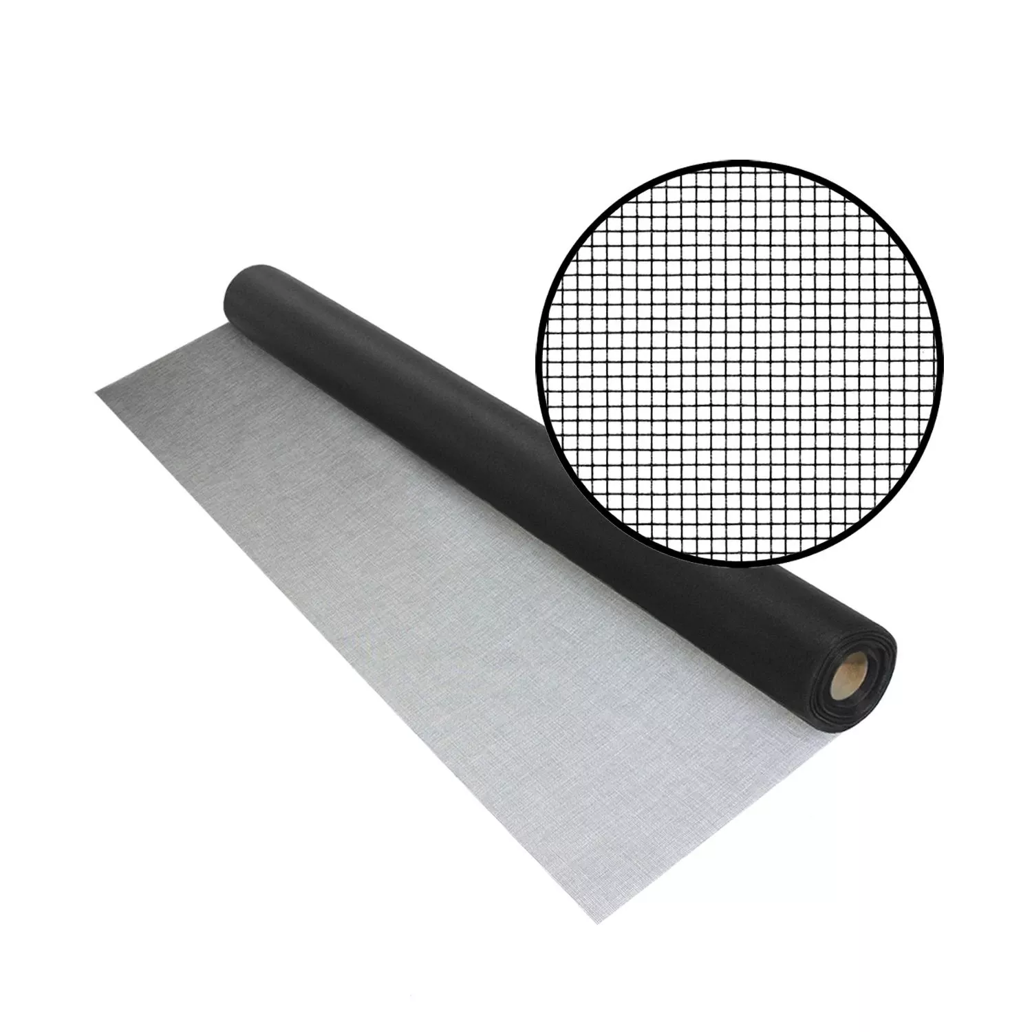 36 In. W X 100 Ft. L Black Polyester Screen Cloth For Optimal Visibility