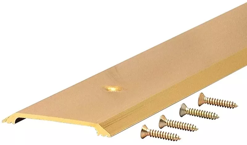 36" L X 2-1/2" W X 1/4" H Brite Gold Aluminum Threshold