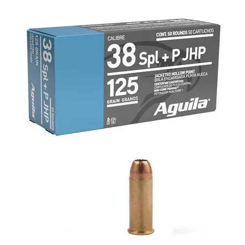.38 Special- 125 Grain- SPJ Hollow Point- 50 Rounds- Aguila