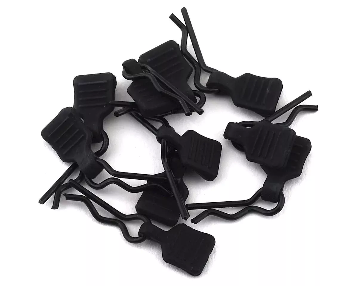 3mm Body Clip with Tab, Black (10) (AXI206000)