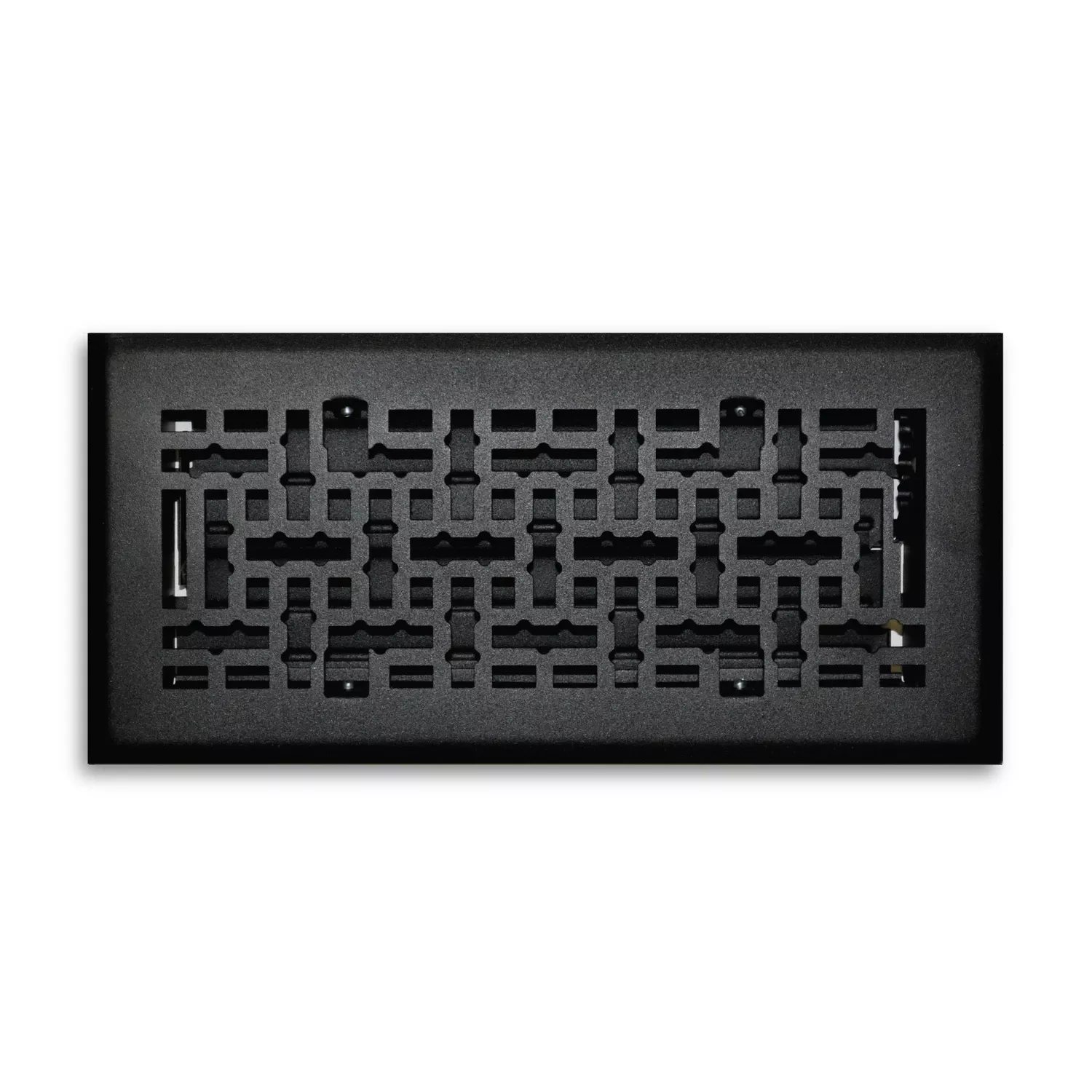 4 In. H X 10 In. W 1-way Matte Steel Floor Diffuser
