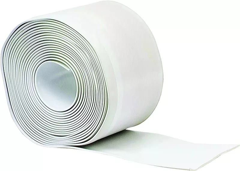 4 In. X 20 Ft. White Vinyl Adhesive Wall Base