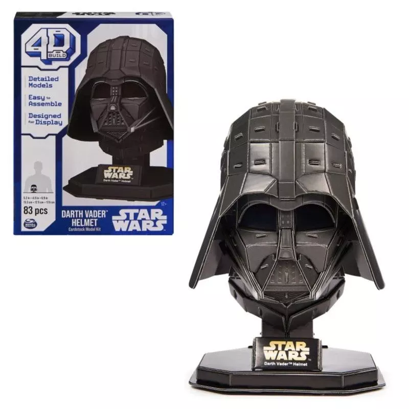 4d Build Darth Vader 3d Puzzle Black 83 Pc
