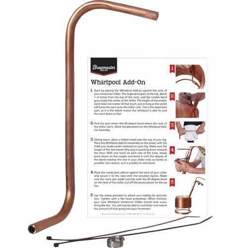 5 gallon Copper Wort Chiller Recirculation Add on Package