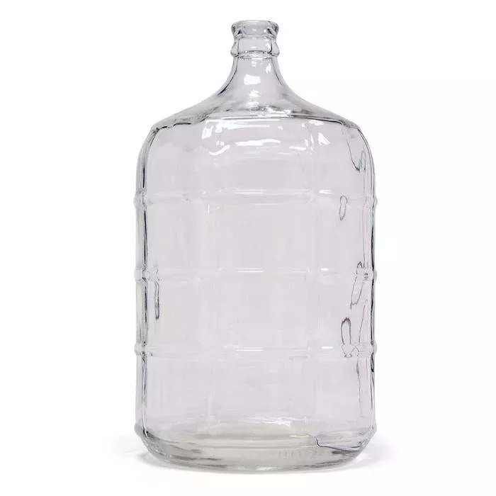5 Gallon Glass Water Jug | Plastic‑Free Pure Water Storage Bottle | BPA‑Free, No Microplastics, Reusable Glass Container for Drinking Water, Fits Home Water Dispensers