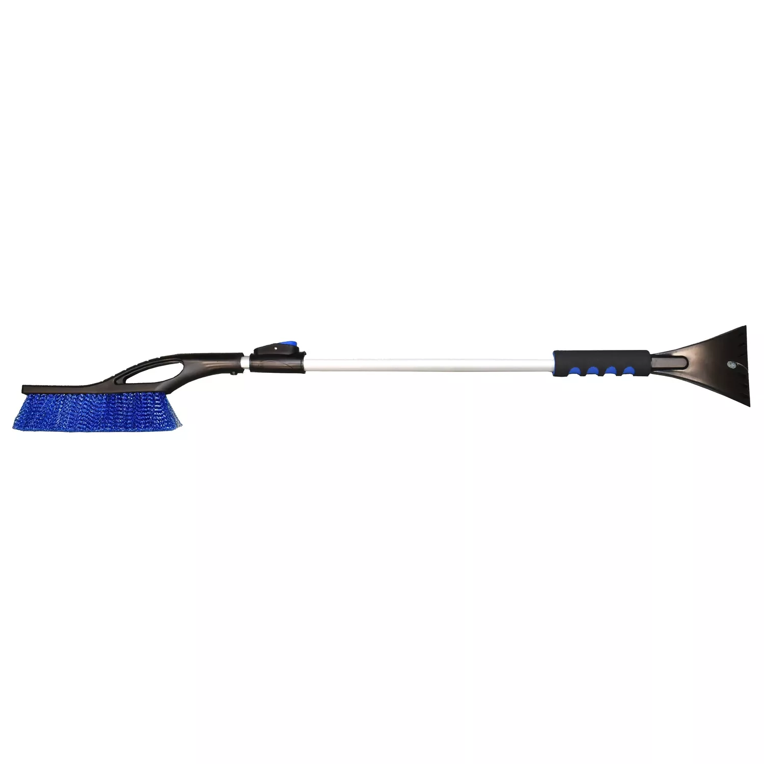 55 In. Extendable Ice Scraper And Snowbrush - Black And Beige