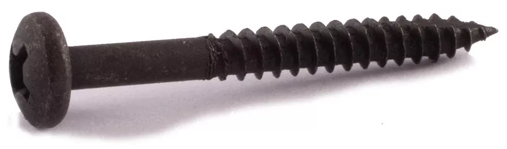 6-20 x 1 1/4 Phillips Pan Face Framing Screw T17 Black Oxide - Carton (8,000)