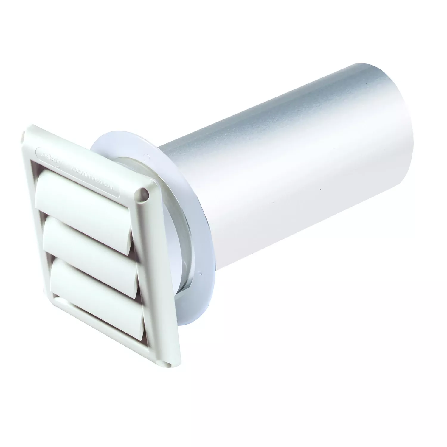 6 In. Plastic Wall Cap With Tailpipe For Range Ventilation