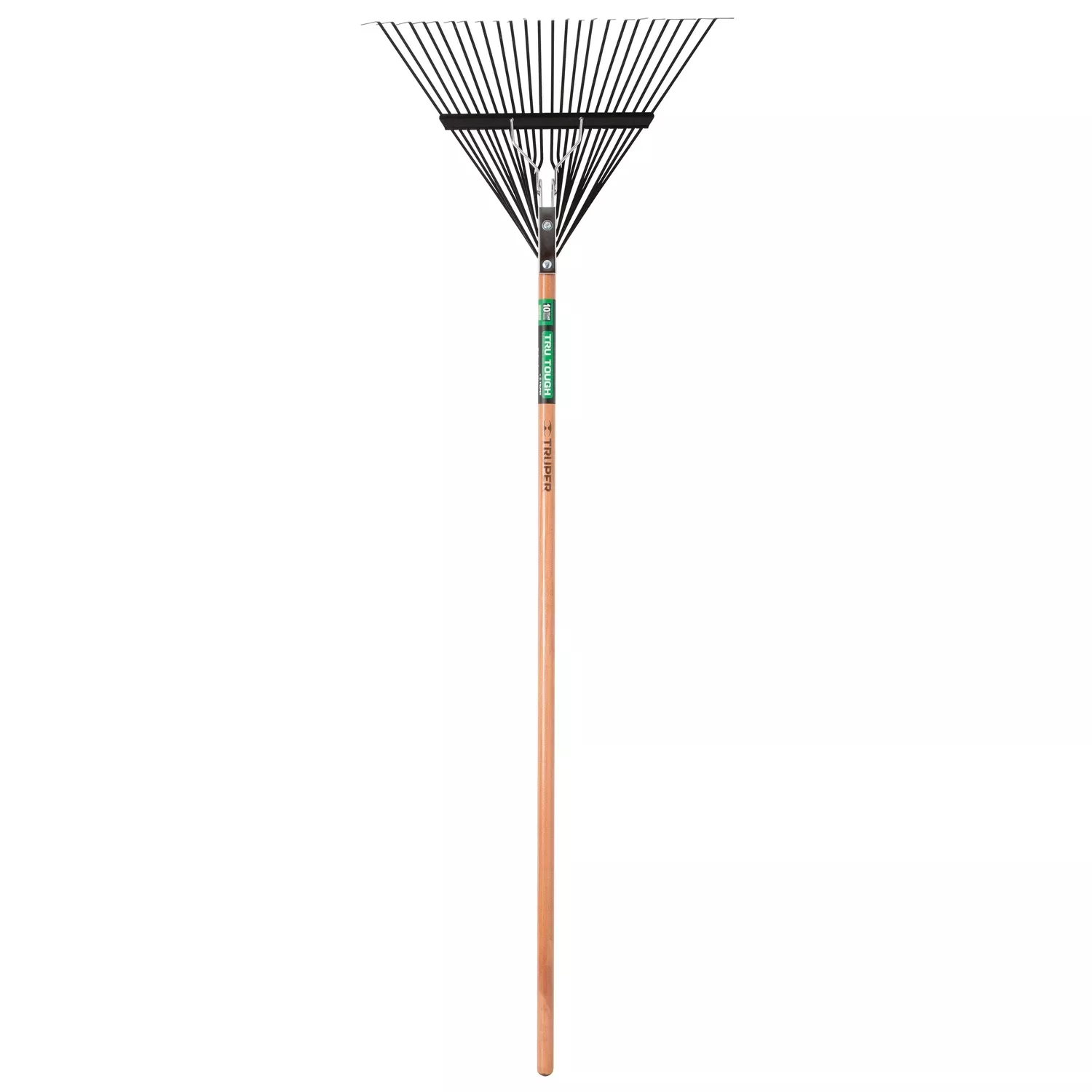 64.5 In. 24 Tine Steel Leaf Rake With Wood Handle