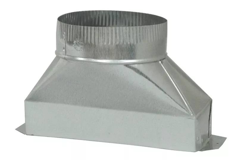 7 In. Diameter X 10 In. Length Galvanized Steel Duct Adapter