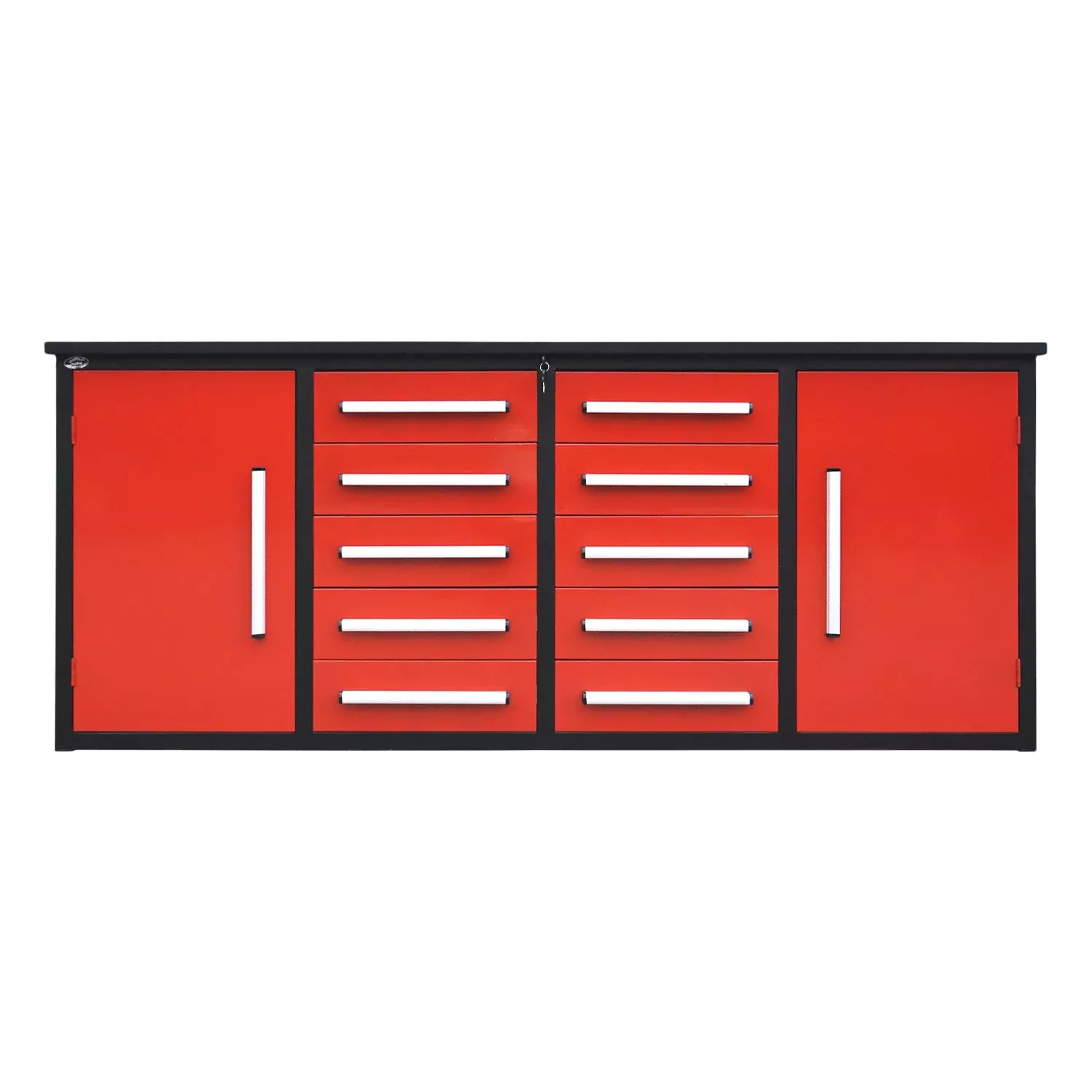 7ft Heavy Duty Workbench with 10 Drawers & 2 Cabinets