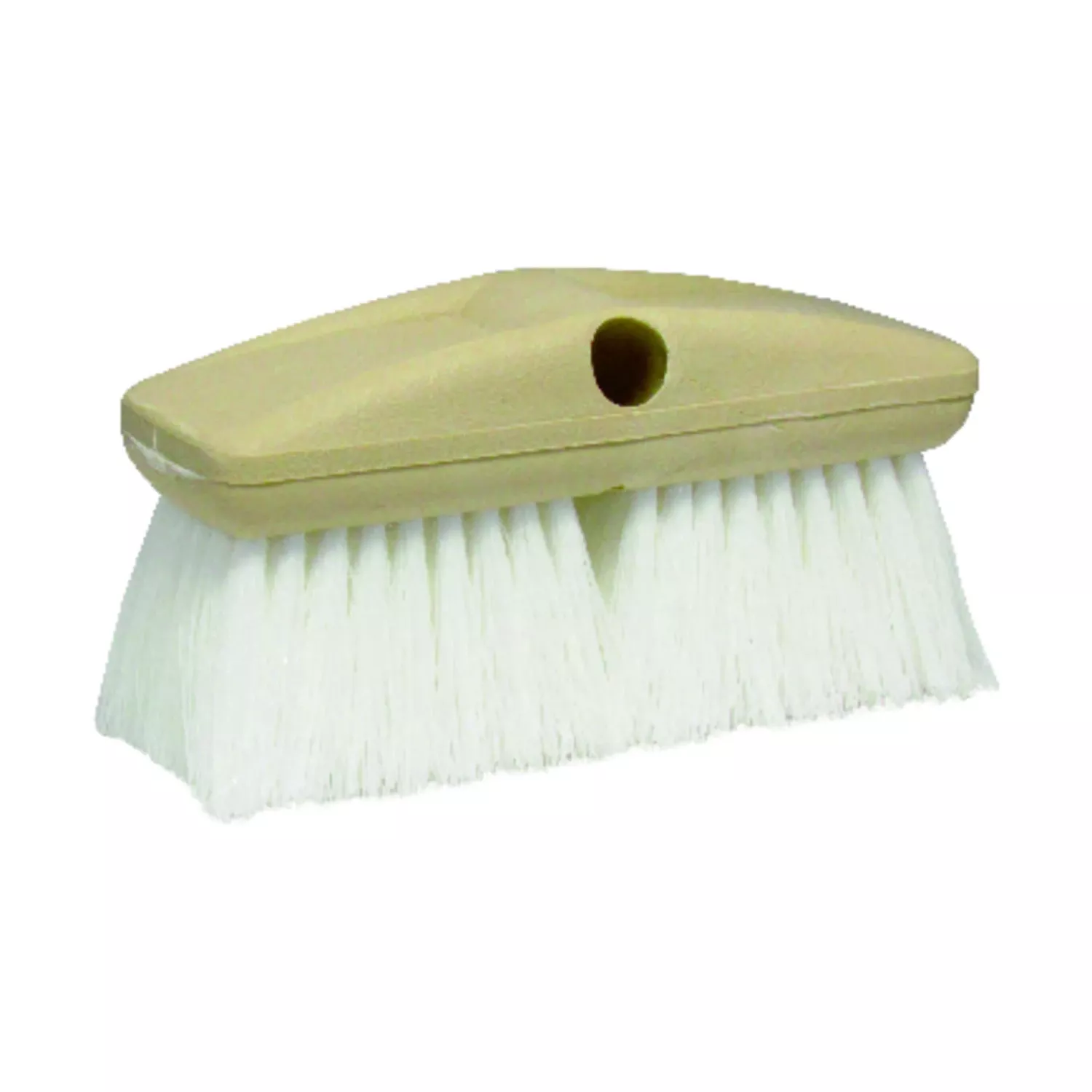 8 In. White Scrub Brush With Durable Starprene Bristles