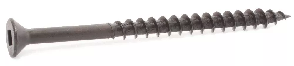 8 x 1 Square Flat Particle Board Screw Plain & Lubed - Carton (10,000)