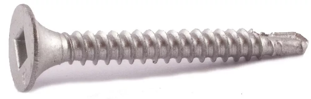 8 x 2 Simpson Bugle-Head Self-Drilling Screw - Square Drive 410 SS - Box (100)