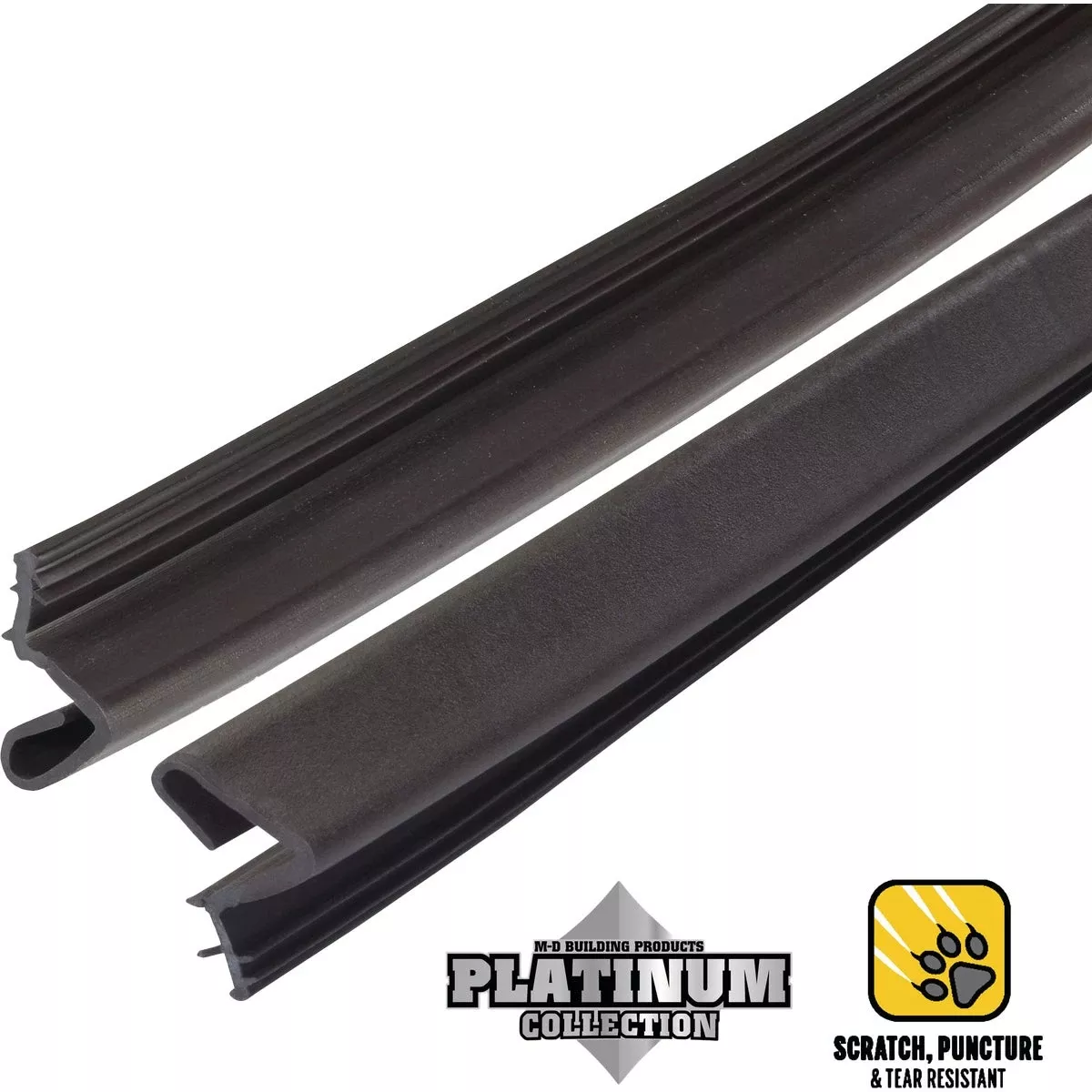 81 In. Brown Platinum Collection Door Weatherstrip Kerf Molding