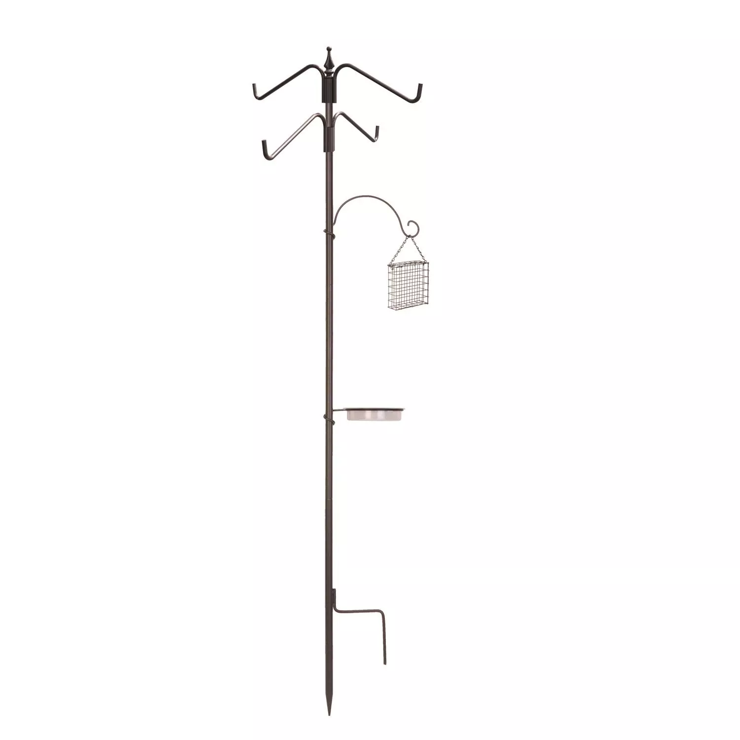 85 In. H Black Bird Feeder Hook With Accessories