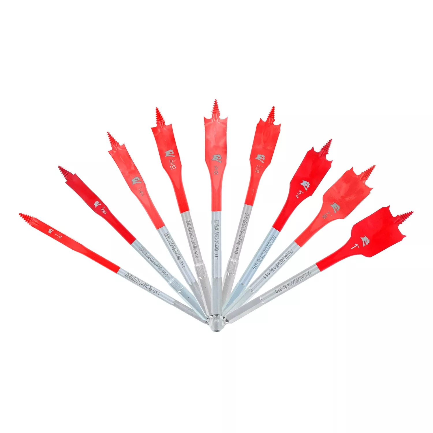 9-pc. Speedemon Spade Drill Bit Set