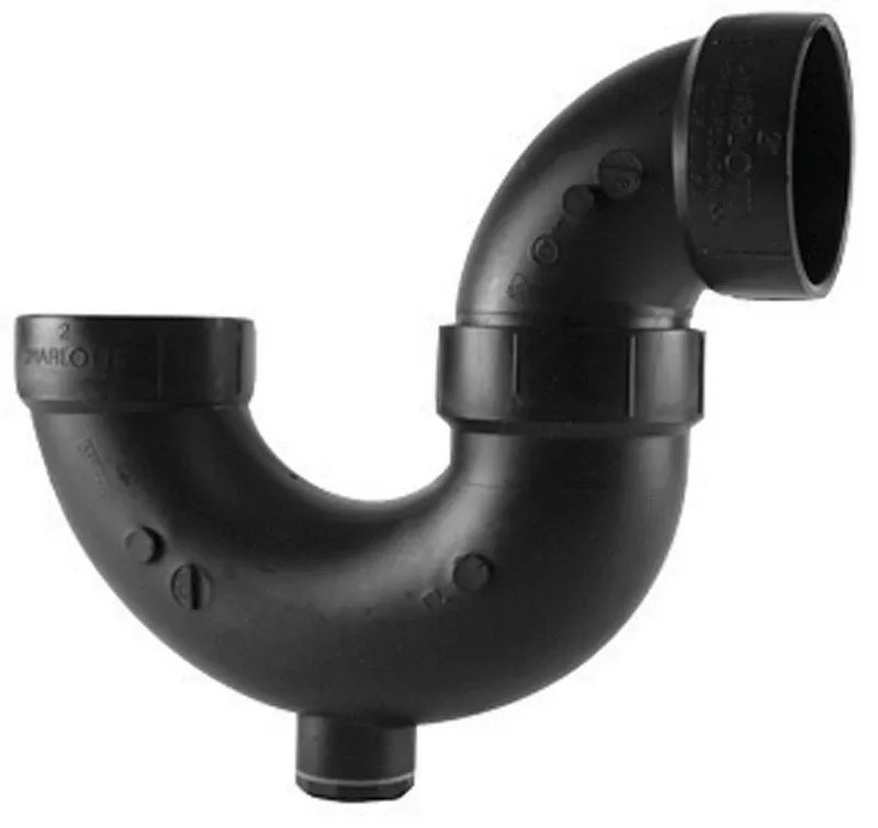Abs/dwv P-trap With Clean Out, 1.5 In.