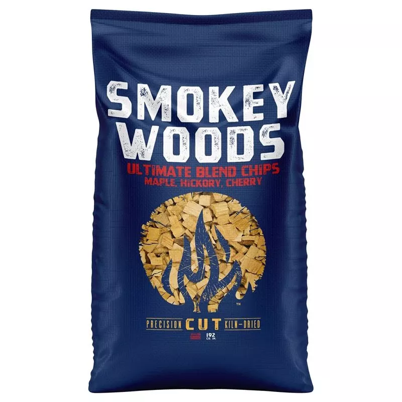 All Natural Cherry, Hickory, And Maple Wood Smoking Chips - 192 Cubic Inches