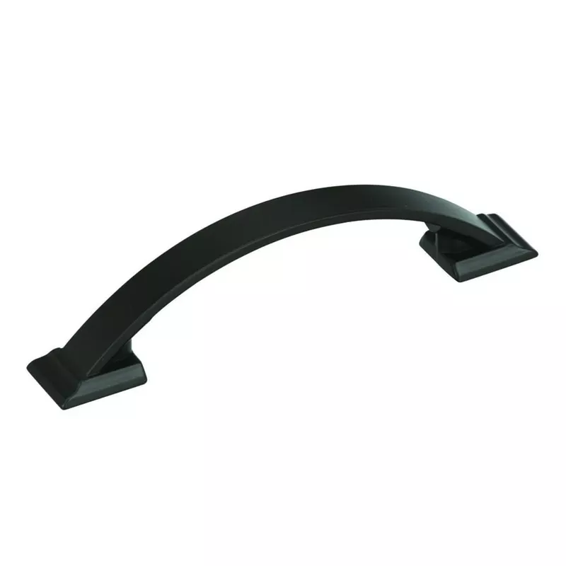 Amerock Candler Transitional Arch Cabinet Pull 3-3/4 In. Black Bronze Black 1 Pk