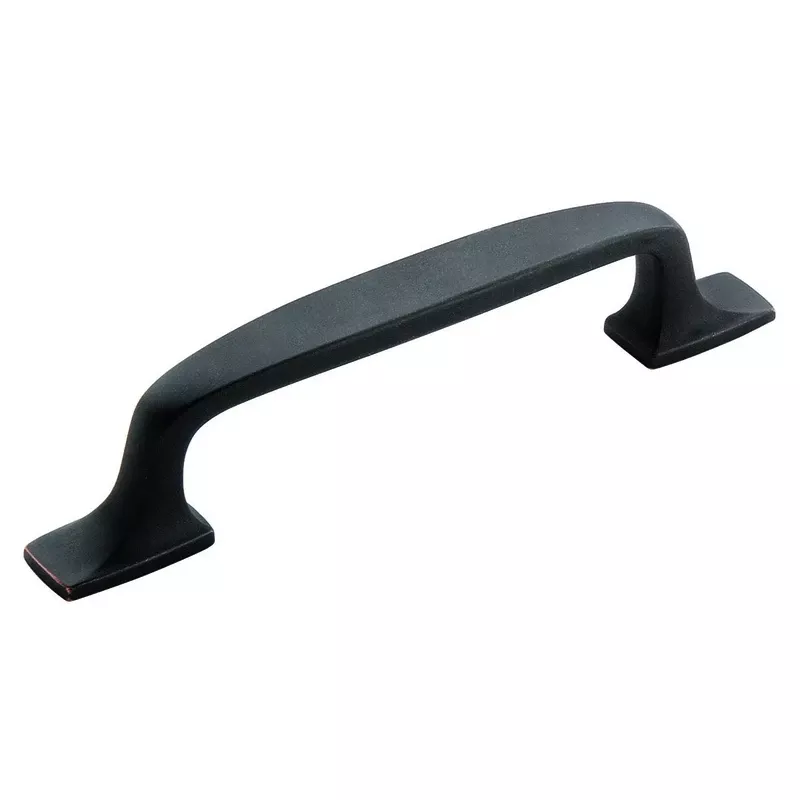 Amerock Highland Ridge Collection Transitional Arch Cabinet Pull 3-3/4 In. Dark Oiled Bronze Brown 1