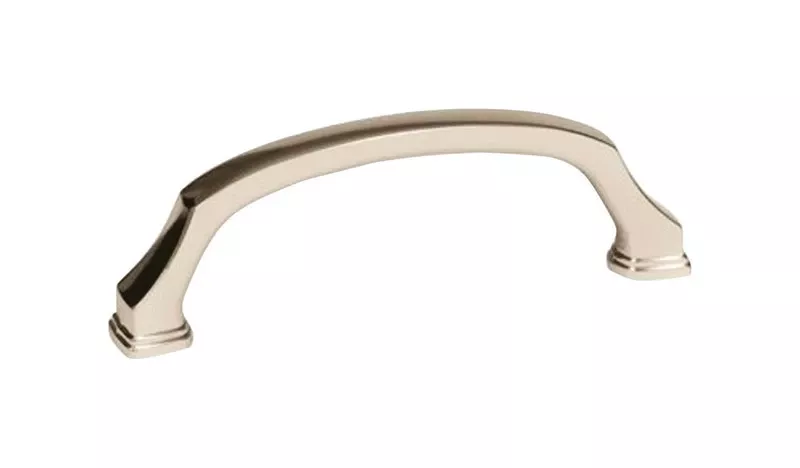 Amerock Traditional Arch Cabinet Pull 3-3/4 In. Polished Nickel Silver 1 Pk