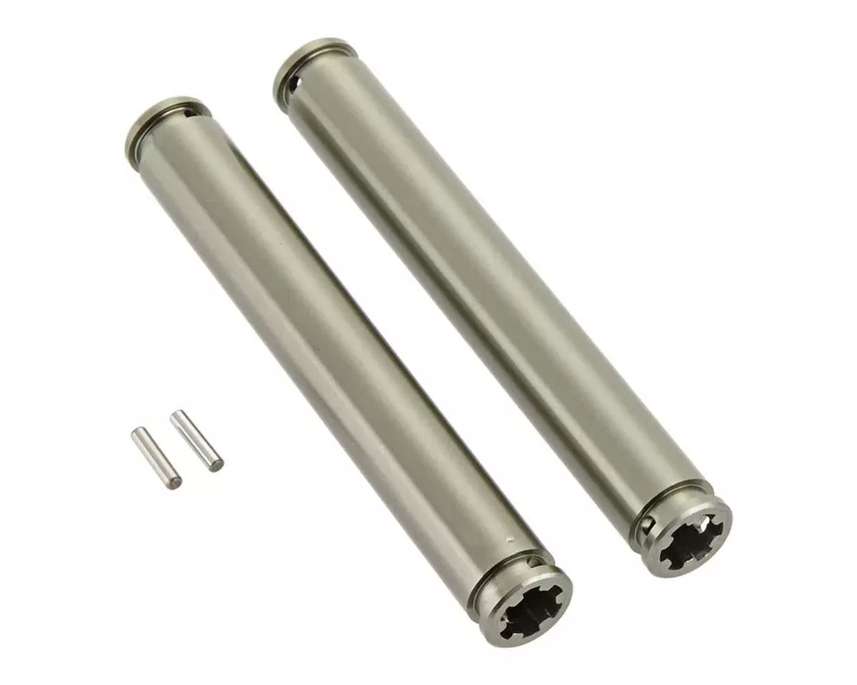 AR310747 Slider Driveshaft 80mm Gun Metal (2) (ARAC4035)
