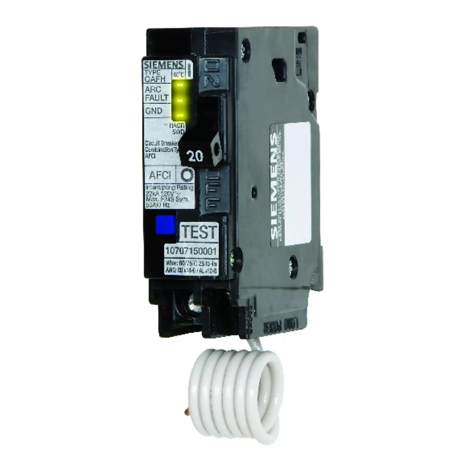 Arc-fault Circuit Interrupter Breaker, 20a