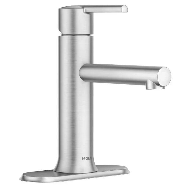Arlys Single-handle Low-profile Bathroom Faucet, Spot-resistant Brushed Nickel