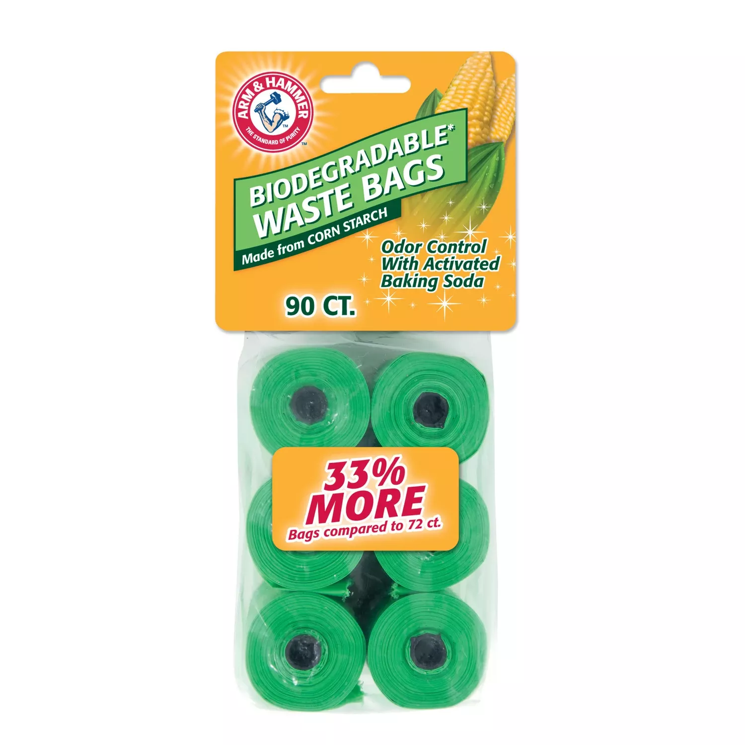 Arm & Hammer Plastic Biodegradable Waste Bags 90 Pk
