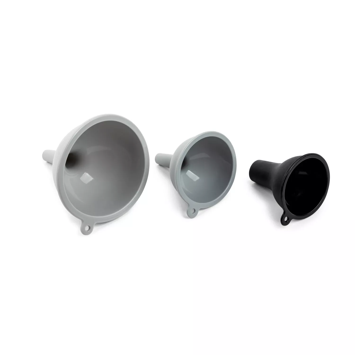 Assorted Silicone Funnel Set - 3 Piece Kitchen Gadget Set