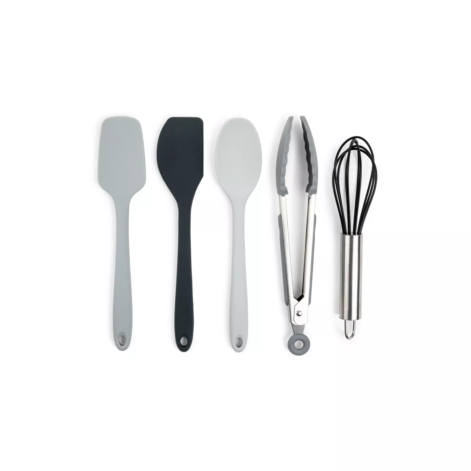 Assorted Silicone Mini Utensil Set - 5 Pieces, 10.75 In. Length