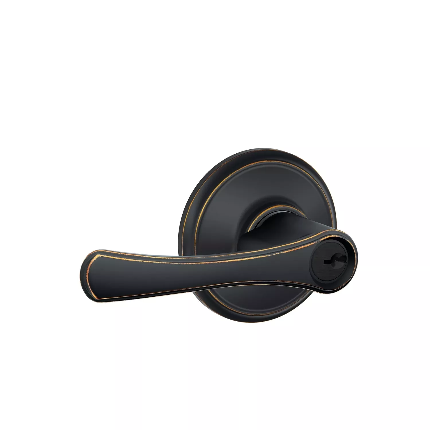 Avila Aged Bronze Entry Lever 1-3/4 In. Grade 2 Security